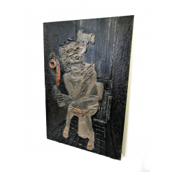 Obraz Modern Nowoczesny Kobieta w toalecie 67x100cm